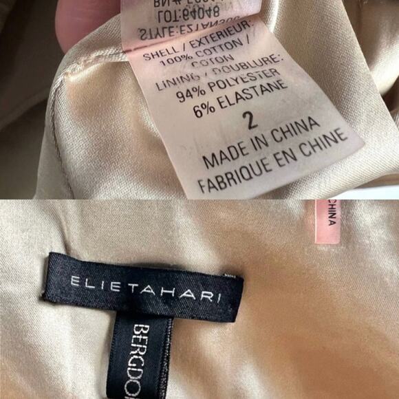 Vintage Elie Tahari Floral Embroidered A-Line Midi Skirt 2 Romantic Whimsical - Picture 4 of 9